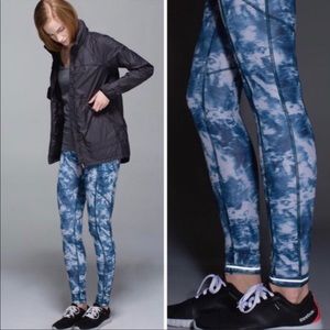 LULULEMON Speed Tight III Sea Side Silver Fox VV34 Womens Athletic Leggings 6